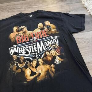 Vintage big time wrestlemania 22 t shirt 06 XL chris benoit